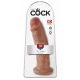 King Cock 25 cm Zwarte Dildo met Zuignap