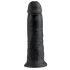 King Cock 10 - grote zuignap dildo (25 cm) - zwart