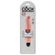 King Cock 7 Stijf - waterdichte realistische vibrator (18cm) - huidkleur