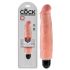 King Cock 7 Stijf - waterdichte realistische vibrator (18cm) - huidkleur