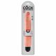 King Cock 10 Stiffy - waterdichte, realistische vibrator (25 cm) - huidkleurig