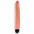 King Cock 10 Stiffy - waterdichte, realistische vibrator (25 cm) - huidkleurig