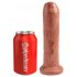 King Cock 7 - levensechte dildo (18cm) - donkere natuurlijke