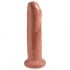 King Cock 7 - levensechte dildo (18cm) - donkere natuurlijke