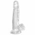 King Cock Clear 7 - zuignap, met bal (18cm)