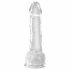 King Cock Clear 7 - zuignap, met bal (18cm)