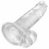 King Cock Clear 7 - zuignap, met bal (18cm)