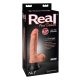 Real Feel Deluxe No.1 - realistische vibrator met ballen (huidskleurig)