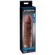 X-TENSION Mega 2 - realistische penis sleeve (20,3cm) - donker natuur