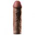 X-TENSION Mega 2 - realistische penis sleeve (20,3cm) - donker natuur