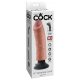 King Cock 8 - buigzame, levensechte vibrator (25 cm)