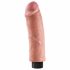 King Cock 8 - buigzame, levensechte vibrator (25 cm)