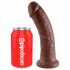 King Cock 8 dildo (20 cm) - bruin