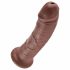 King Cock 8 dildo (20 cm) - bruin