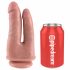 King Cock Dubbele Penetrator - realistische dubbele dildo (natuurlijk)