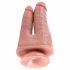 King Cock Dubbele Penetrator - realistische dubbele dildo (natuurlijk)