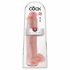 King Cock 15 - zuignapbasis, dildo met ballen (38 cm) - natuur