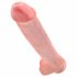 King Cock 15 - zuignapbasis, dildo met ballen (38 cm) - natuur