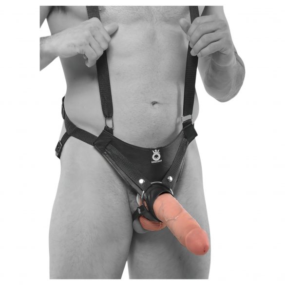 King Cock Strap-On 10 - holle strap-on dildo (25 cm)