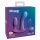 3Some totale extase - oplaadbare, draadloze driedubbele vibrator (paars)