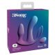 3Some totale extase - oplaadbare, draadloze driedubbele vibrator (paars)