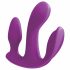 3Some totale extase - oplaadbare, draadloze driedubbele vibrator (paars)