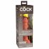 King Cock Elite 6 - zuignap, realistische dildo (15cm) - donker