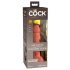 King Cock Elite 6 - zuignap, realistische dildo (15cm) - donker