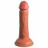 King Cock Elite 6 - zuignap, realistische dildo (15cm) - donker