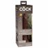 King Cock Elite 7 - zuignap, realistische dildo (18cm) - bruin