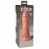 King Cock Elite 8 - zuignap, realistische dildo (20cm) - huidkleurig