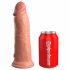 King Cock Elite 8 - zuignap, realistische dildo (20cm) - huidkleurig