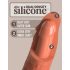 King Cock Elite 8 - zuignap dildo (20 cm) - donker naturel