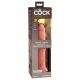 King Cock Elite 9 - zuignap, realistische dildo (23 cm) - naturel