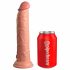 King Cock Elite 9 - zuignap, realistische dildo (23 cm) - naturel