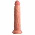 King Cock Elite 9 - zuignap, realistische dildo (23 cm) - naturel