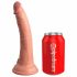 King Cock Elite 7 - zuignap, radiografische vibrator 18cm - natuur