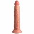 King Cock Elite 9 - zuignap vibrator 23cm - huidskleur