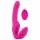 Strepless Strap-On - opzetbare vibrator (roze)