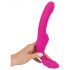 Strepless Strap-On - opzetbare vibrator (roze)