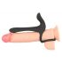 Black Velvet - oplaadbare 2-in-1 partner vibrator en penisring (zwart)