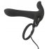 Black Velvet - oplaadbare 2-in-1 partner vibrator en penisring (zwart)