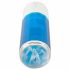 You2Toys - oplaadbare draaiende-stotende masturbator (blauw-wit)