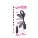 Couples Choice - oplaadbare, draadloze dubbele vibrator (paars)