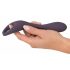 Couples Choice - oplaadbare, draadloze dubbele vibrator (paars)