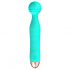 Cuties Mini Wand - oplaadbare, waterdichte massager vibrator (groen)