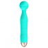 Cuties Mini Wand - oplaadbare, waterdichte massager vibrator (groen)