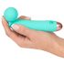 Cuties Mini Wand - oplaadbare, waterdichte massager vibrator (groen)