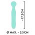 Cuties Mini Wand - oplaadbare, waterdichte massager vibrator (groen)