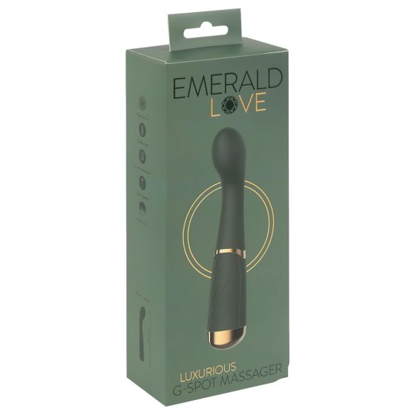 Emerald Love - oplaadbare, waterdichte G-spot vibrator (groen)